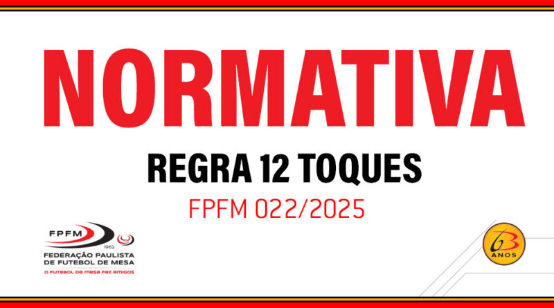 Normativa FPFM 022/2025 – regra 12 Toques